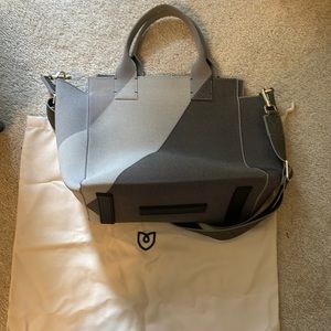 Rothy’s Three Toned Gray Handbag with cross-body strap